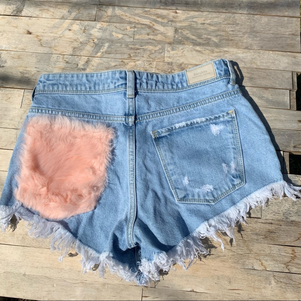 Bershka Vintage Denim Shorts Size 2